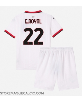 AC Milan Emerson Royal #22 Maglia Gara Trasferta Repliche 2024-25 Bambino